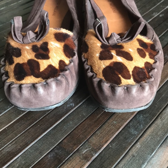 🚨B2G1 ANTONIO MELANI Leather Animal Print Flats - Picture 5 of 7